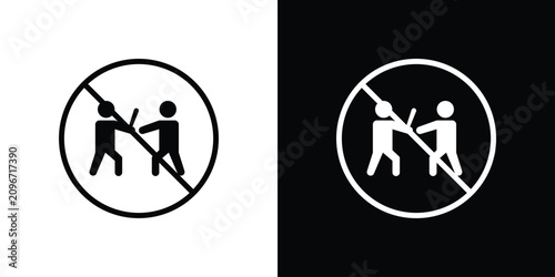 Photos No fight sign simple elements series