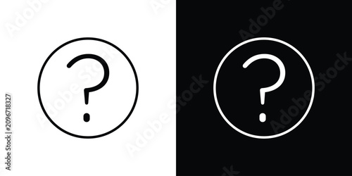 Fotografía Interrogation icon line illustration group