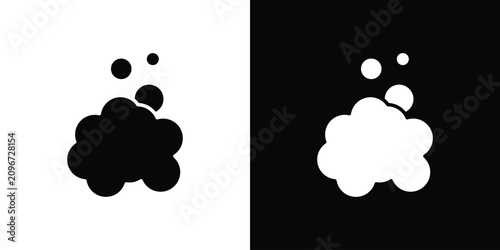 Foto Foam icon line pictogram set