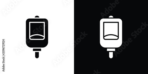 Fotografie Urinal icon line pictogram set
