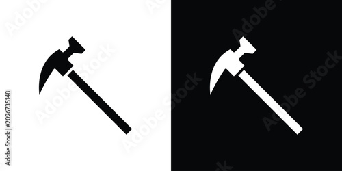 Photos Hammer icon minimal artwork bundle
