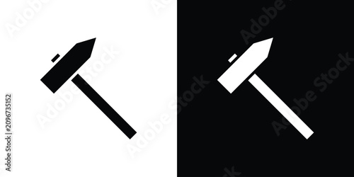 Photos Hammer icon minimal artwork bundle