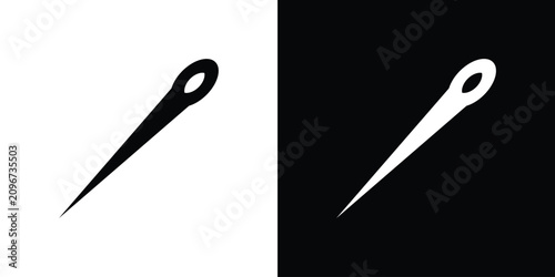 Fotografie Needle icon minimal artwork bundle