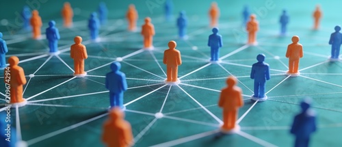 Conceptual Illustration of Diverse Professionals Connected Within a Global Digital Network and Collaborative Business Communication Ecosystem
