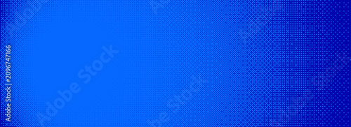 Blue pixel art vector background with halftone dot effect. Digital pattern for retro gaming, 8 bit graphic design, and game technology concept.eps10 ilustration
