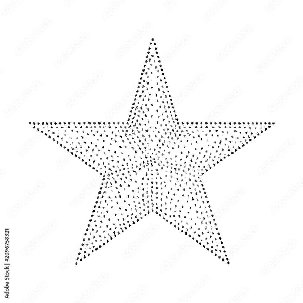 Obraz premium PNG Dotted star geometric design.