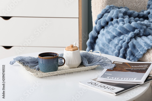 Cozy home interior scene wi...