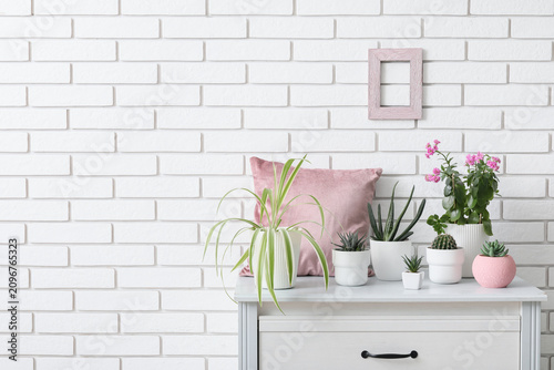 Home decor with various pot...