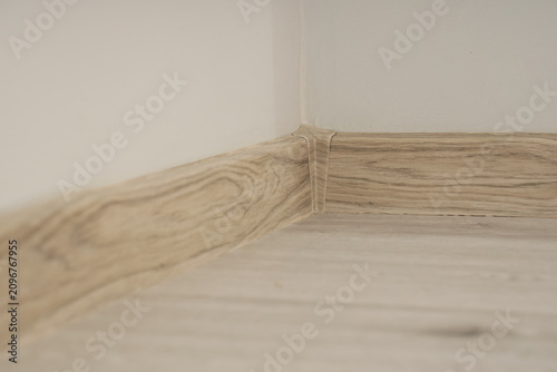White wall decorated with w...
