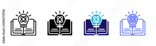 Knowledge Gain Icons, Multi Style Icon Set