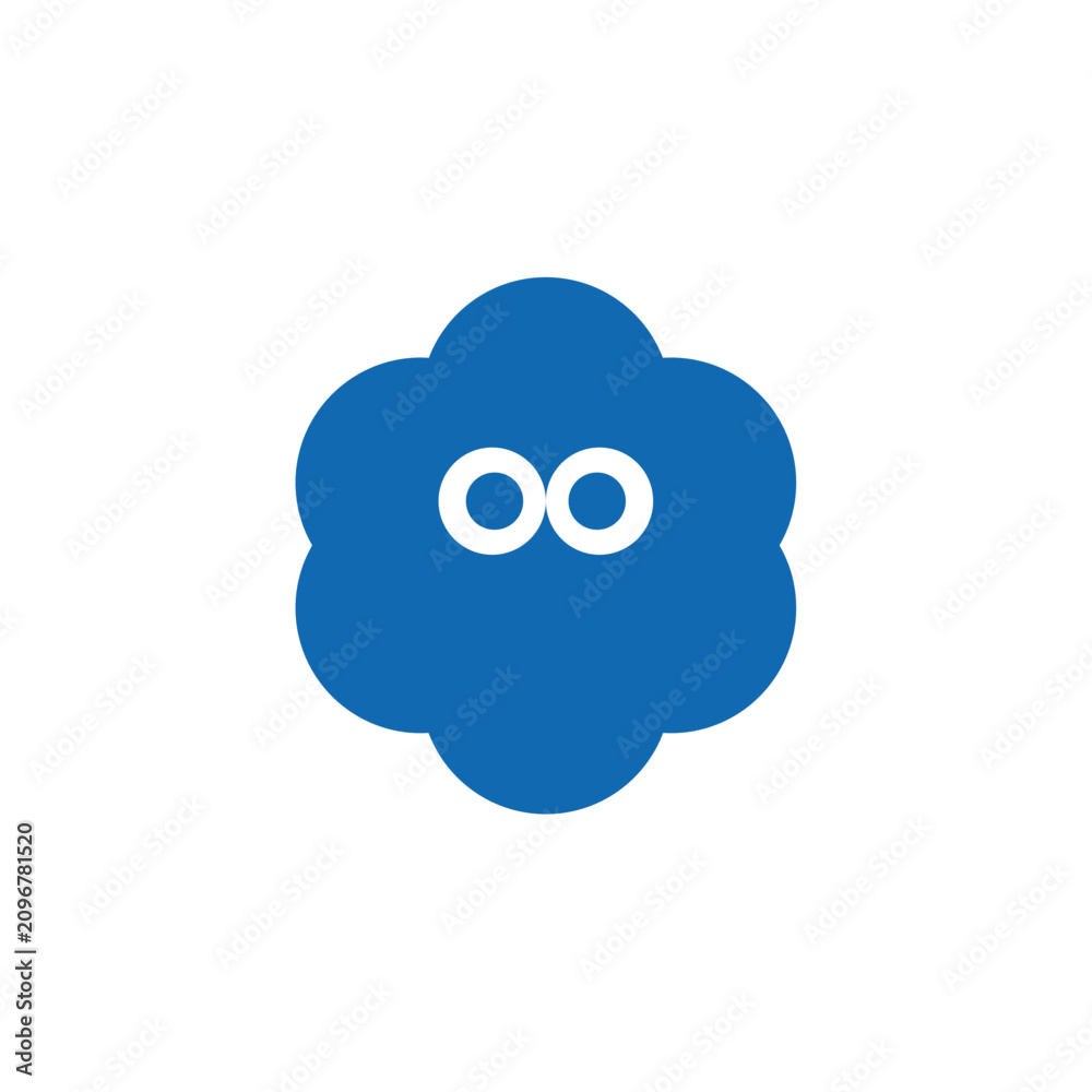 Fototapeta premium sheep cloud logo design combination