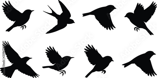 Konstfotografi Black Horse Silhouette Collection Vector Bundle Featuring Running Standing Grazi