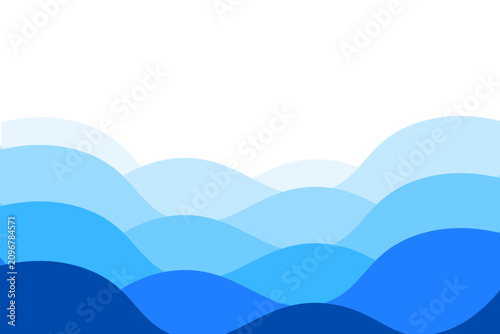 Layers waves background, sea, water, ocean waves