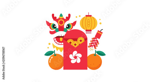 Chinese New Year Dragon Decoration.