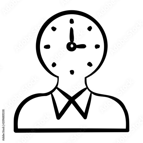 Quadro su tela Surreal Icon - Handdrawn