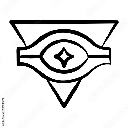 Cuadro en lienzo Esoteric Icon - Handdrawn