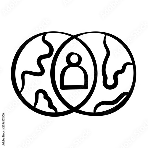 Photos Assimilation Icon - Handdrawn