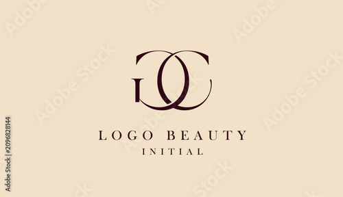 Minimalist luxury logo letter C and G. Beauty, fashion, elegant and modern concept.