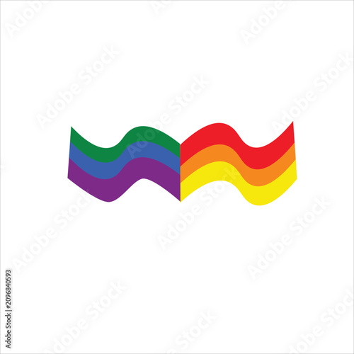 Waving Abstract Ribbons Featuring Vibrant Multicolored Stripes and Patterns