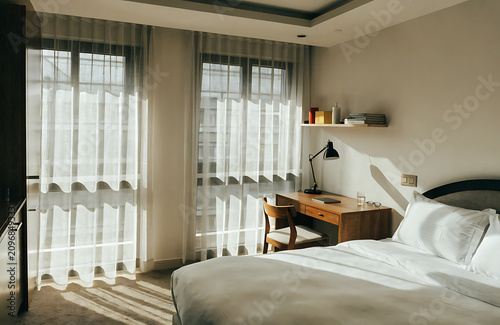 bedroom in hotel
