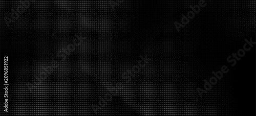 Abstract black and white halftone dots pattern background