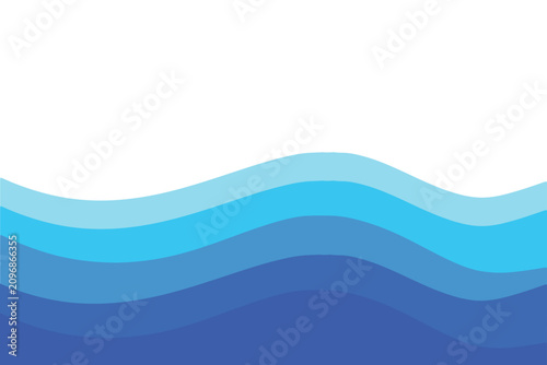 Layers waves background, sea, water, ocean waves