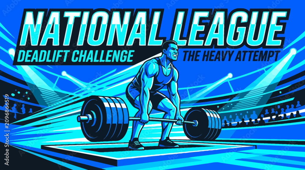 Obraz premium Champions Rise In The National League Deadlift Challenge The Heavy Attempt