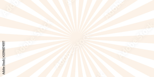 beige retro background with rays