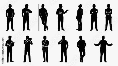Schilderij op canvas Professional Business Attitude Postures.