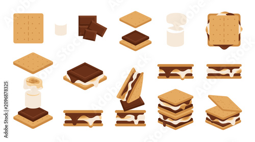 S'mores Ingredients and Camping Dessert Collection