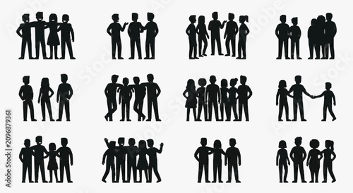 Fotografie Professional Team Meeting Positions.
