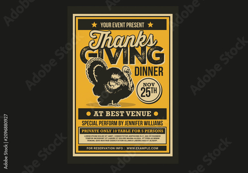 Thanksgiving Dinner Flyer