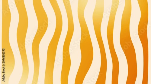 Abstract background with vertical wavy stripes in warm orange and cream tones, creating a dynamic and flowing pattern.