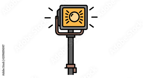 Foto Street Light With Sun Symbol