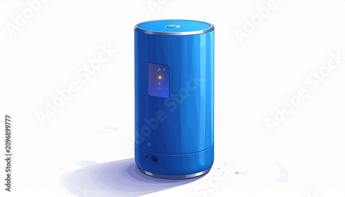 Sleek Blue Smart Device