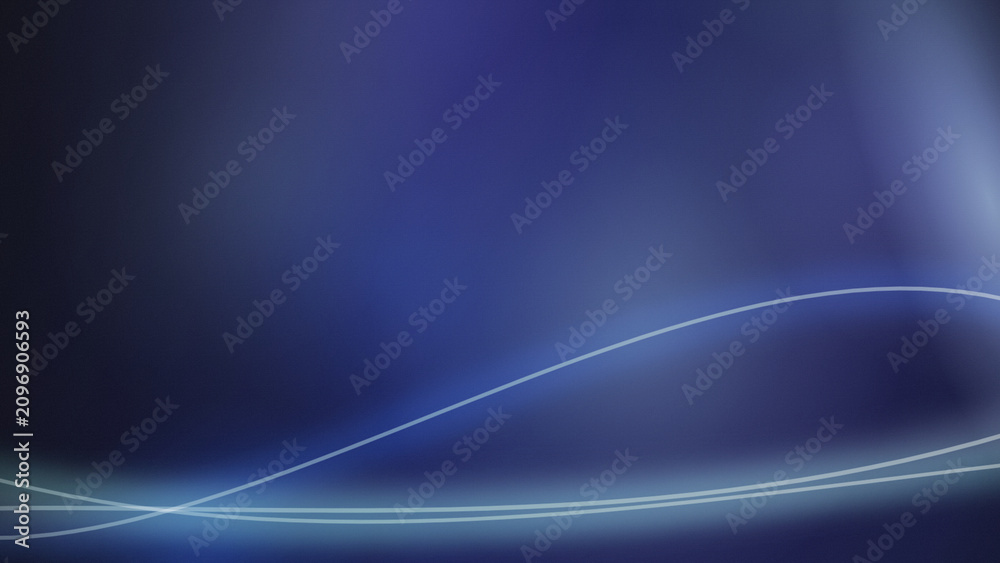 Naklejka premium Abstract blue background with flowing light lines, elegant dark blue gradient backdrop, modern digital wave texture for corporate presentation