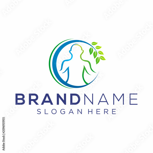 Body Health leaf Logo Vector