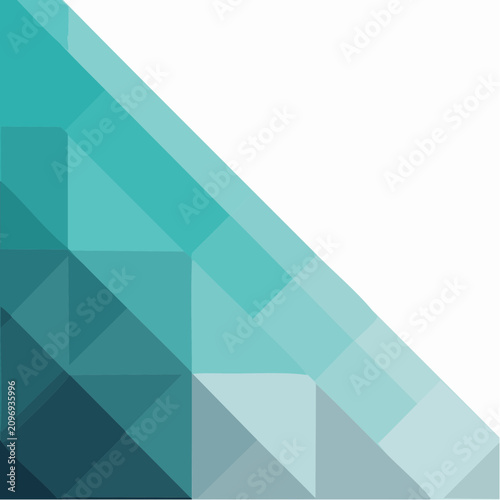 Abstract geometric polygon pattern with teal and cyan tones