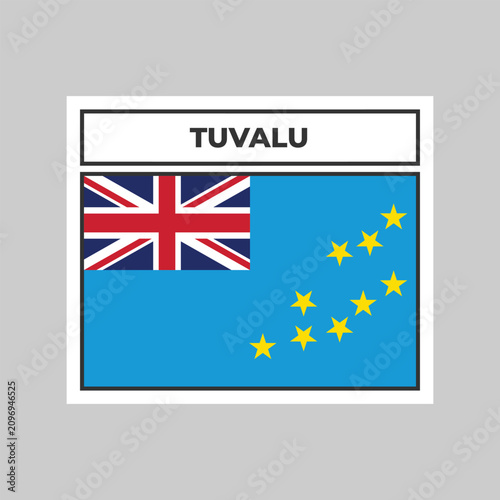 National Flag of Tuvalu Illustration Design