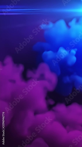Dark purple and magenta smoke clouds on black background