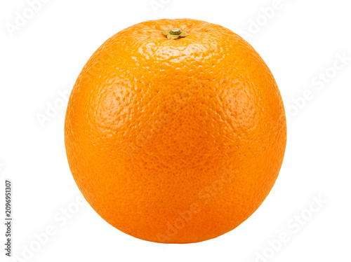 Fresh Whole Orange Citrus Fruit Isolated on Transparent Background