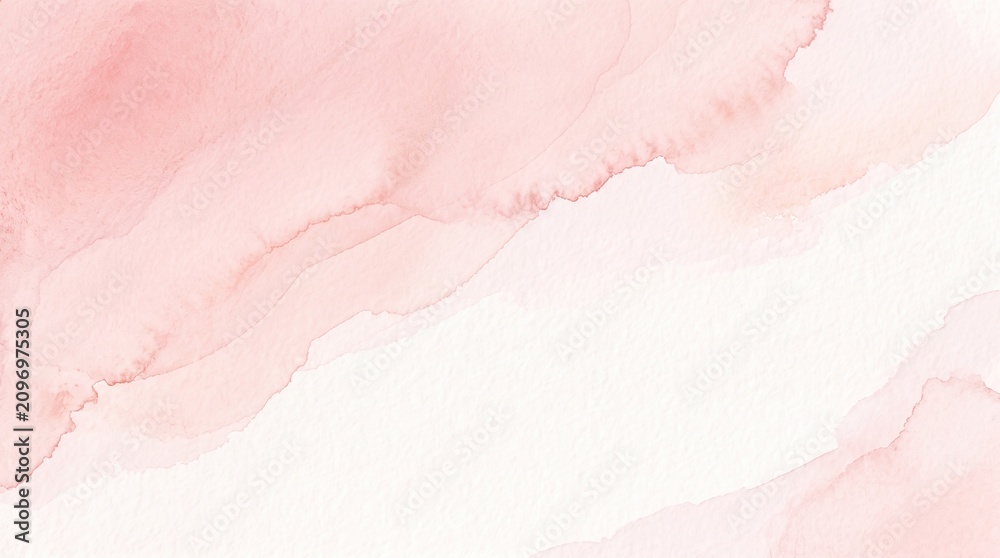 Obraz premium Soft pink watercolor background with abstract shapes