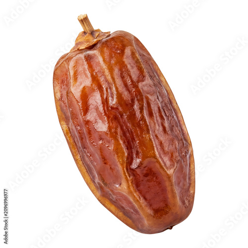Whole Dried Date Fruit Isolated on Transparent Background