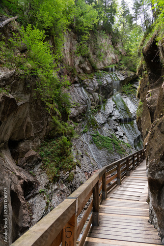 Wimbachklamm gorge, Bavaria, Germany. Bavarian Alps