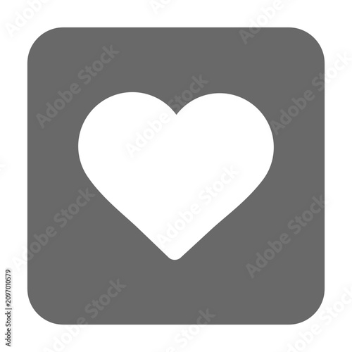 vector heart shape icon