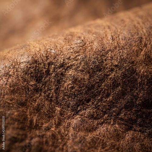 Close-up of human skin with visible pores and fine hair. Detailed texture of natural epidermis for medical or beauty use.