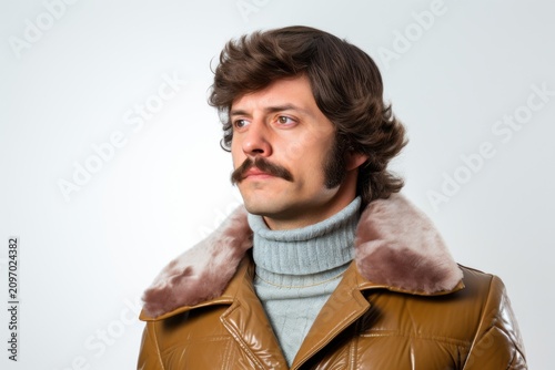 1970s fashionable man portrait