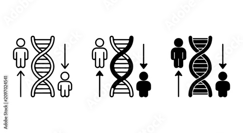 Canvastavla DNA Helix Icons, Human Genetics Research, Scientific Discovery, Medical Health I