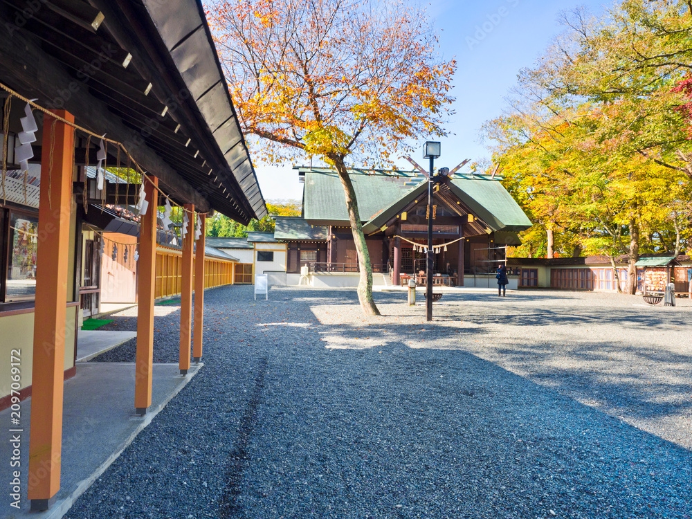 Naklejka premium Chitose shrine in Hokkaido, Japan.
