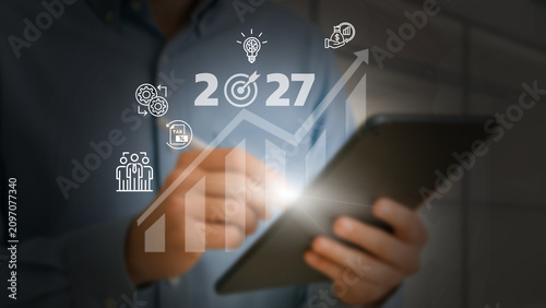Cuadro en lienzo Business leaders manage their money wisely